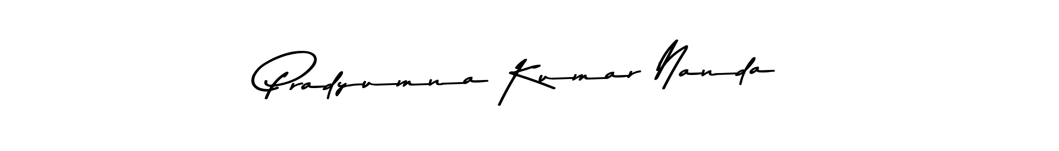 Make a beautiful signature design for name Pradyumna Kumar Nanda. With this signature (Asem Kandis PERSONAL USE) style, you can create a handwritten signature for free. Pradyumna Kumar Nanda signature style 9 images and pictures png
