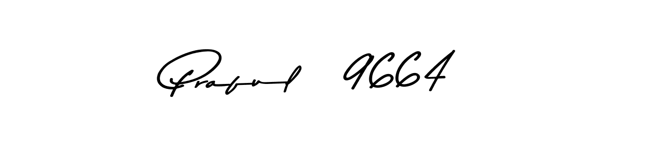 Design your own signature with our free online signature maker. With this signature software, you can create a handwritten (Asem Kandis PERSONAL USE) signature for name Praful   9664. Praful   9664 signature style 9 images and pictures png