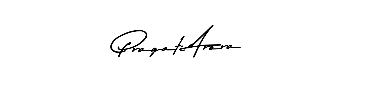 Pragati Arora stylish signature style. Best Handwritten Sign (Asem Kandis PERSONAL USE) for my name. Handwritten Signature Collection Ideas for my name Pragati Arora. Pragati Arora signature style 9 images and pictures png