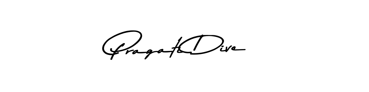 Pragati Dive stylish signature style. Best Handwritten Sign (Asem Kandis PERSONAL USE) for my name. Handwritten Signature Collection Ideas for my name Pragati Dive. Pragati Dive signature style 9 images and pictures png