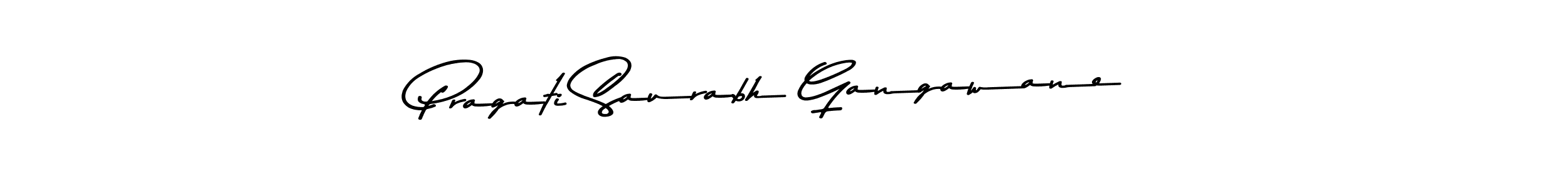 Make a beautiful signature design for name Pragati Saurabh Gangawane. Use this online signature maker to create a handwritten signature for free. Pragati Saurabh Gangawane signature style 9 images and pictures png