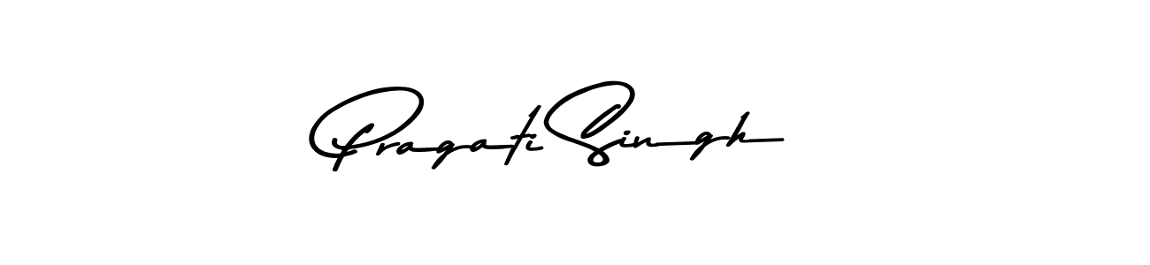 Design your own signature with our free online signature maker. With this signature software, you can create a handwritten (Asem Kandis PERSONAL USE) signature for name Pragati Singh. Pragati Singh signature style 9 images and pictures png