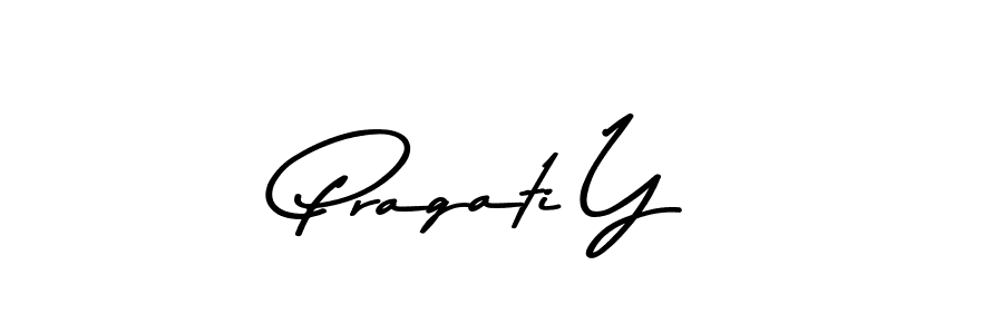Use a signature maker to create a handwritten signature online. With this signature software, you can design (Asem Kandis PERSONAL USE) your own signature for name Pragati Y. Pragati Y signature style 9 images and pictures png