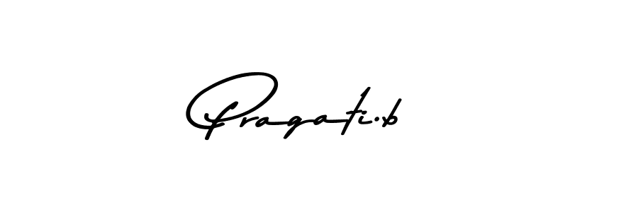 Asem Kandis PERSONAL USE is a professional signature style that is perfect for those who want to add a touch of class to their signature. It is also a great choice for those who want to make their signature more unique. Get Pragati.b name to fancy signature for free. Pragati.b signature style 9 images and pictures png