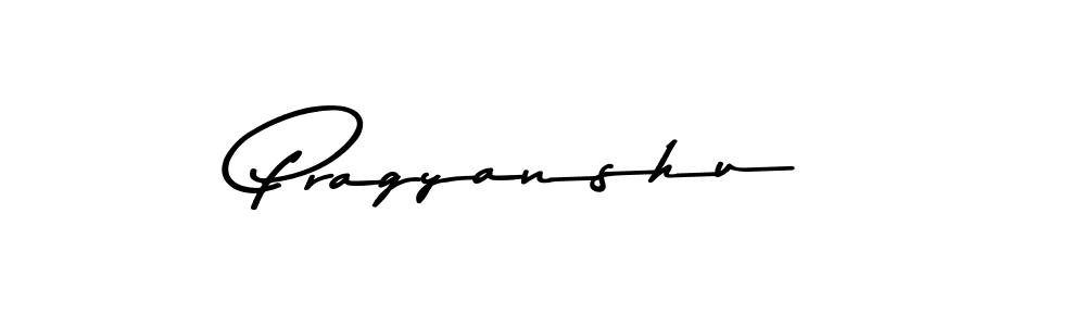How to make Pragyanshu name signature. Use Asem Kandis PERSONAL USE style for creating short signs online. This is the latest handwritten sign. Pragyanshu signature style 9 images and pictures png