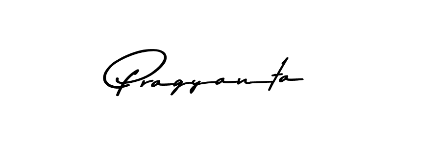 Make a beautiful signature design for name Pragyanta. With this signature (Asem Kandis PERSONAL USE) style, you can create a handwritten signature for free. Pragyanta signature style 9 images and pictures png