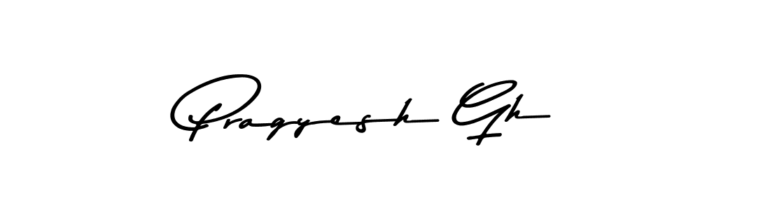 if you are searching for the best signature style for your name Pragyesh Gh. so please give up your signature search. here we have designed multiple signature styles  using Asem Kandis PERSONAL USE. Pragyesh Gh signature style 9 images and pictures png