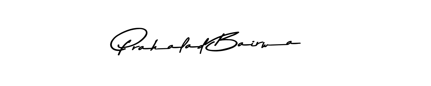 Create a beautiful signature design for name Prahalad Bairwa. With this signature (Asem Kandis PERSONAL USE) fonts, you can make a handwritten signature for free. Prahalad Bairwa signature style 9 images and pictures png