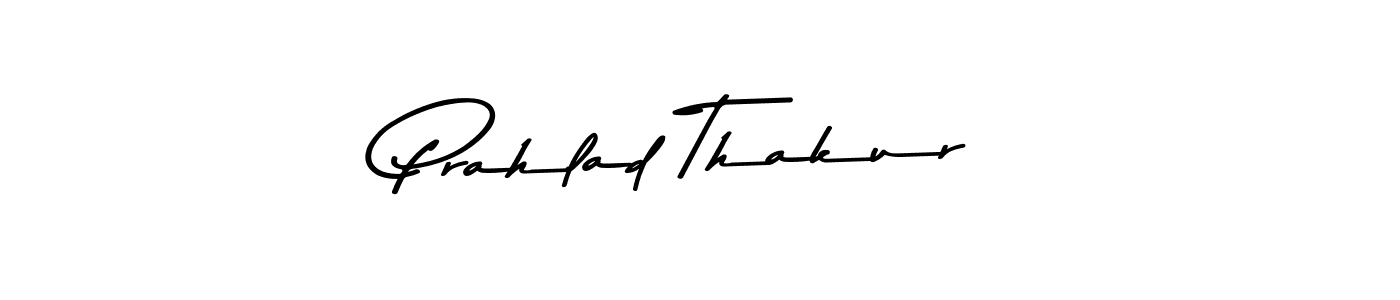 Make a beautiful signature design for name Prahlad Thakur. With this signature (Asem Kandis PERSONAL USE) style, you can create a handwritten signature for free. Prahlad Thakur signature style 9 images and pictures png