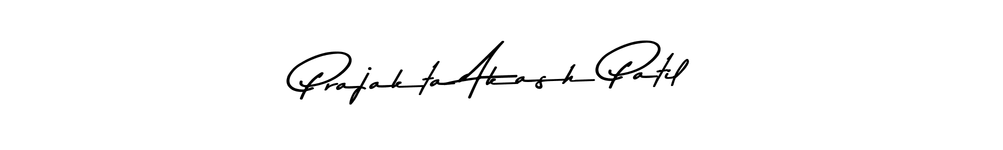 This is the best signature style for the Prajakta Akash Patil name. Also you like these signature font (Asem Kandis PERSONAL USE). Mix name signature. Prajakta Akash Patil signature style 9 images and pictures png