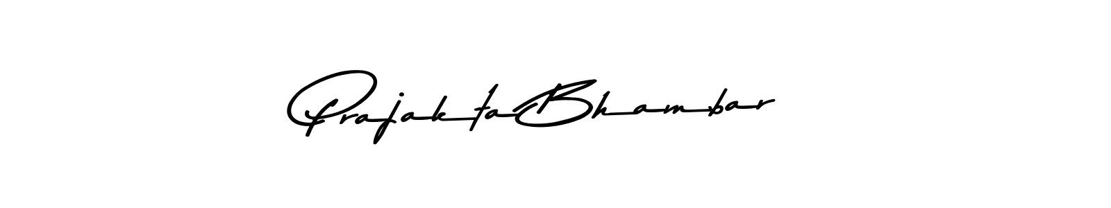 Make a beautiful signature design for name Prajakta Bhambar. With this signature (Asem Kandis PERSONAL USE) style, you can create a handwritten signature for free. Prajakta Bhambar signature style 9 images and pictures png