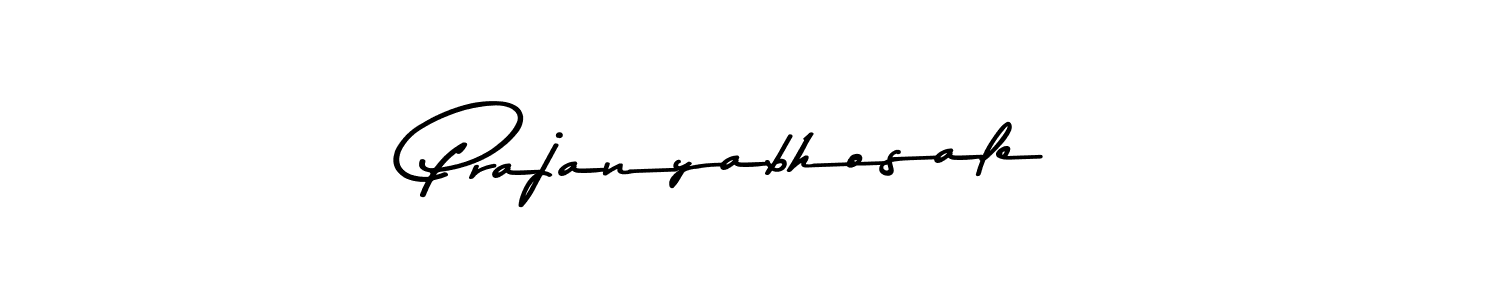 Design your own signature with our free online signature maker. With this signature software, you can create a handwritten (Asem Kandis PERSONAL USE) signature for name Prajanyabhosale. Prajanyabhosale signature style 9 images and pictures png