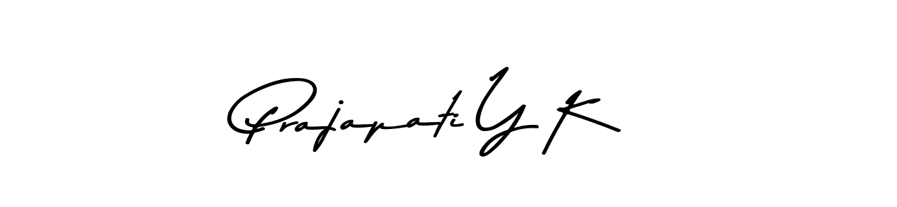 Use a signature maker to create a handwritten signature online. With this signature software, you can design (Asem Kandis PERSONAL USE) your own signature for name Prajapati Y K. Prajapati Y K signature style 9 images and pictures png