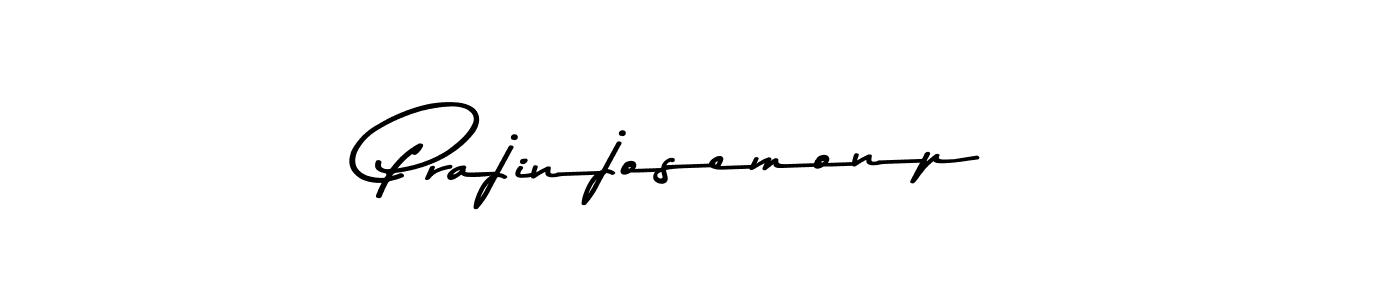 Make a beautiful signature design for name Prajinjosemonp. With this signature (Asem Kandis PERSONAL USE) style, you can create a handwritten signature for free. Prajinjosemonp signature style 9 images and pictures png