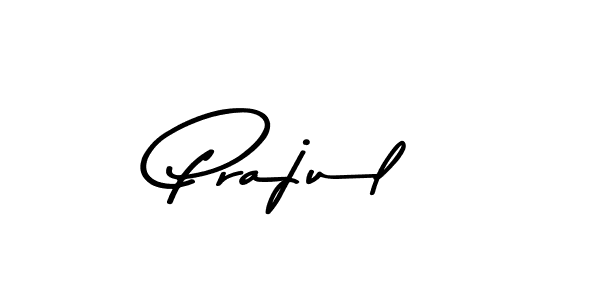 Create a beautiful signature design for name Prajul. With this signature (Asem Kandis PERSONAL USE) fonts, you can make a handwritten signature for free. Prajul signature style 9 images and pictures png