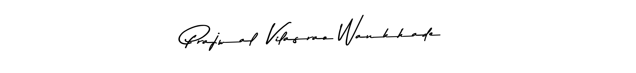 Create a beautiful signature design for name Prajwal  Vilasrao Wankhade. With this signature (Asem Kandis PERSONAL USE) fonts, you can make a handwritten signature for free. Prajwal  Vilasrao Wankhade signature style 9 images and pictures png