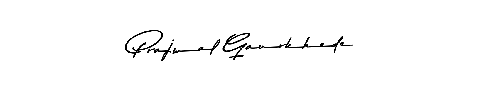 Make a beautiful signature design for name Prajwal Gaurkhede. With this signature (Asem Kandis PERSONAL USE) style, you can create a handwritten signature for free. Prajwal Gaurkhede signature style 9 images and pictures png