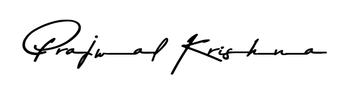 Get inspired by this graceful Asem Kandis PERSONAL USE signature style for name Prajwal Krishna. Smooth loops and balanced proportions for everyday use. Prajwal Krishna signature style 9 images and pictures png