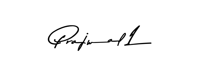 Prajwal L stylish signature style. Best Handwritten Sign (Asem Kandis PERSONAL USE) for my name. Handwritten Signature Collection Ideas for my name Prajwal L. Prajwal L signature style 9 images and pictures png