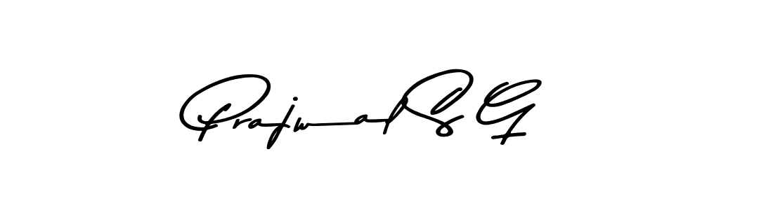 if you are searching for the best signature style for your name Prajwal S G. so please give up your signature search. here we have designed multiple signature styles  using Asem Kandis PERSONAL USE. Prajwal S G signature style 9 images and pictures png