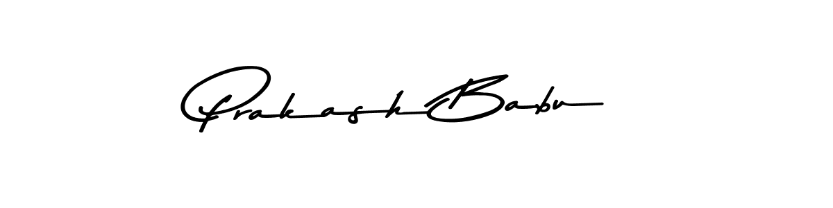 Design your own signature with our free online signature maker. With this signature software, you can create a handwritten (Asem Kandis PERSONAL USE) signature for name Prakash Babu. Prakash Babu signature style 9 images and pictures png