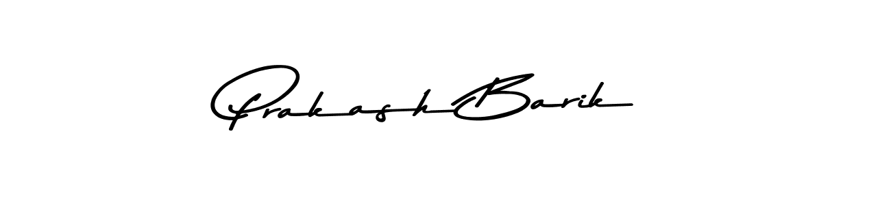 Make a beautiful signature design for name Prakash Barik. With this signature (Asem Kandis PERSONAL USE) style, you can create a handwritten signature for free. Prakash Barik signature style 9 images and pictures png