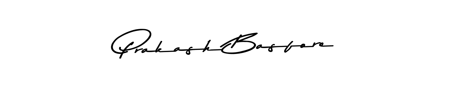 Make a beautiful signature design for name Prakash Basfore. With this signature (Asem Kandis PERSONAL USE) style, you can create a handwritten signature for free. Prakash Basfore signature style 9 images and pictures png