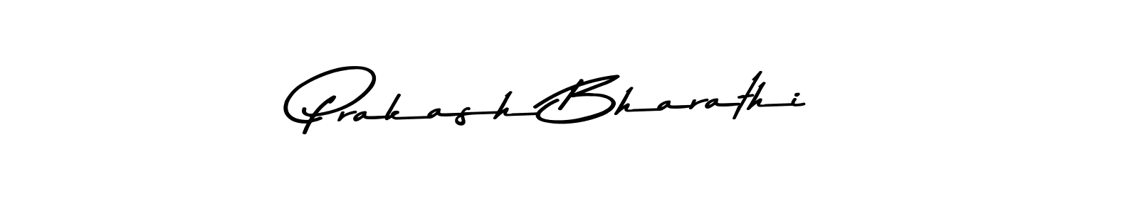 How to make Prakash Bharathi name signature. Use Asem Kandis PERSONAL USE style for creating short signs online. This is the latest handwritten sign. Prakash Bharathi signature style 9 images and pictures png