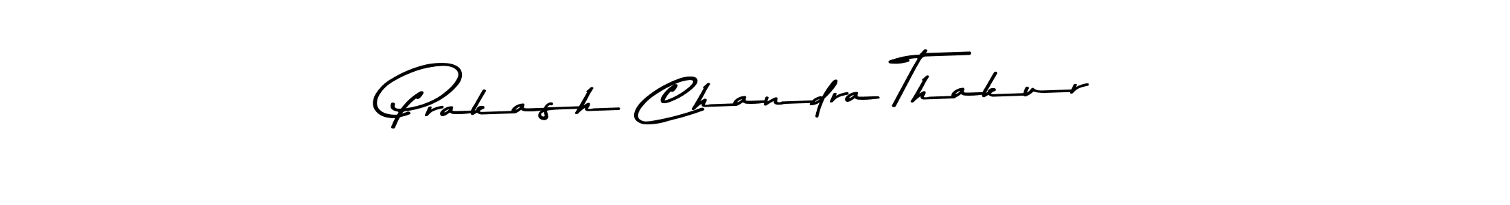 Make a beautiful signature design for name Prakash Chandra Thakur. With this signature (Asem Kandis PERSONAL USE) style, you can create a handwritten signature for free. Prakash Chandra Thakur signature style 9 images and pictures png