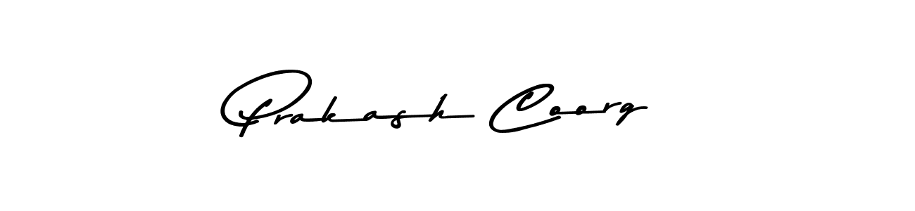 if you are searching for the best signature style for your name Prakash Coorg. so please give up your signature search. here we have designed multiple signature styles  using Asem Kandis PERSONAL USE. Prakash Coorg signature style 9 images and pictures png