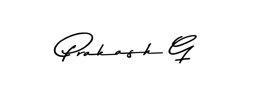 Prakash G stylish signature style. Best Handwritten Sign (Asem Kandis PERSONAL USE) for my name. Handwritten Signature Collection Ideas for my name Prakash G. Prakash G signature style 9 images and pictures png