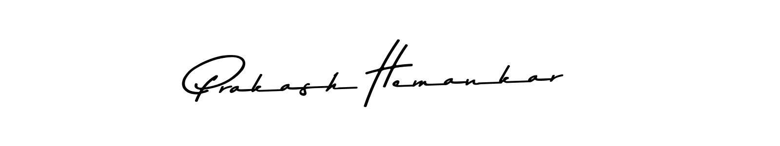 Make a beautiful signature design for name Prakash Hemankar. With this signature (Asem Kandis PERSONAL USE) style, you can create a handwritten signature for free. Prakash Hemankar signature style 9 images and pictures png