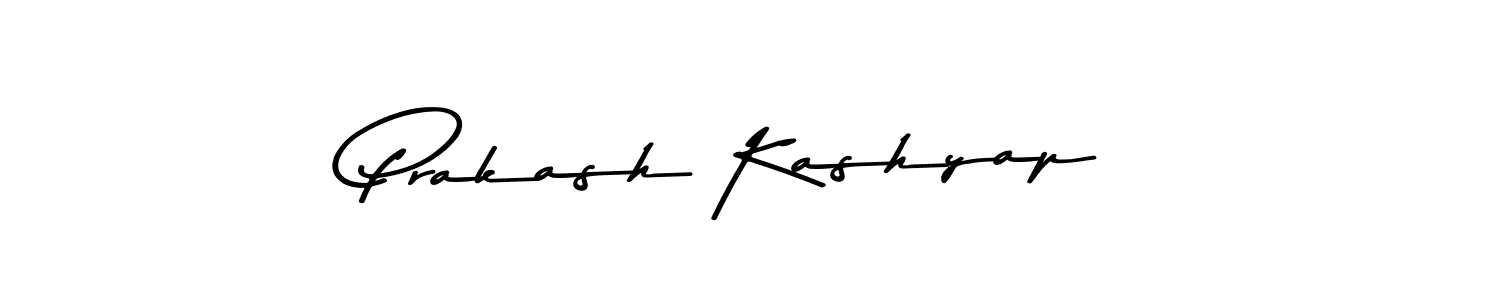 How to make Prakash Kashyap name signature. Use Asem Kandis PERSONAL USE style for creating short signs online. This is the latest handwritten sign. Prakash Kashyap signature style 9 images and pictures png