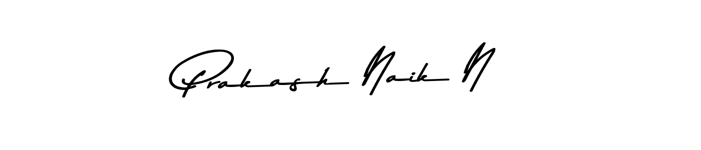 Design your own signature with our free online signature maker. With this signature software, you can create a handwritten (Asem Kandis PERSONAL USE) signature for name Prakash Naik N. Prakash Naik N signature style 9 images and pictures png