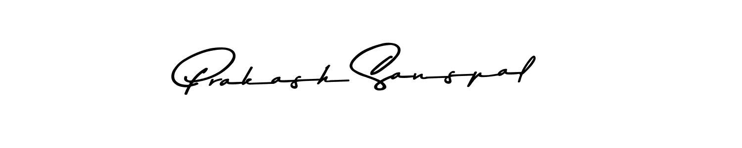 Prakash Sanspal stylish signature style. Best Handwritten Sign (Asem Kandis PERSONAL USE) for my name. Handwritten Signature Collection Ideas for my name Prakash Sanspal. Prakash Sanspal signature style 9 images and pictures png