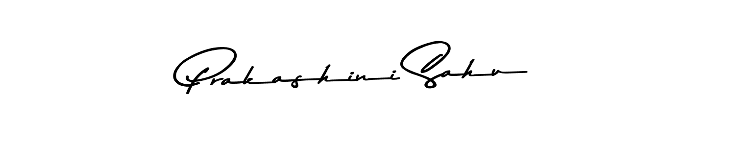How to make Prakashini Sahu name signature. Use Asem Kandis PERSONAL USE style for creating short signs online. This is the latest handwritten sign. Prakashini Sahu signature style 9 images and pictures png