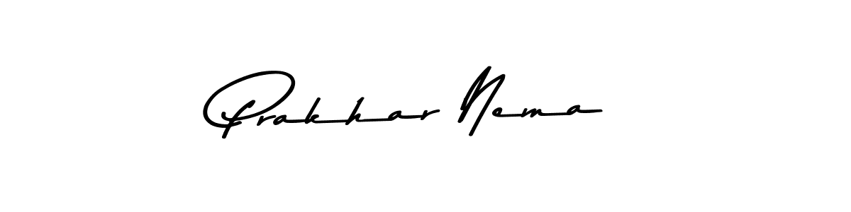 Asem Kandis PERSONAL USE is a professional signature style that is perfect for those who want to add a touch of class to their signature. It is also a great choice for those who want to make their signature more unique. Get Prakhar Nema name to fancy signature for free. Prakhar Nema signature style 9 images and pictures png