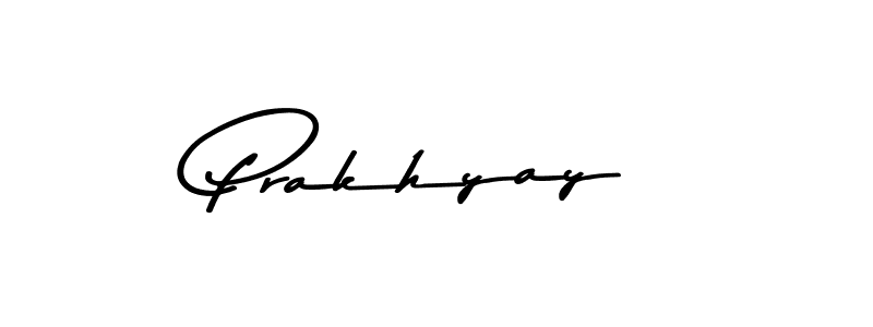 Create a beautiful signature design for name Prakhyay. With this signature (Asem Kandis PERSONAL USE) fonts, you can make a handwritten signature for free. Prakhyay signature style 9 images and pictures png