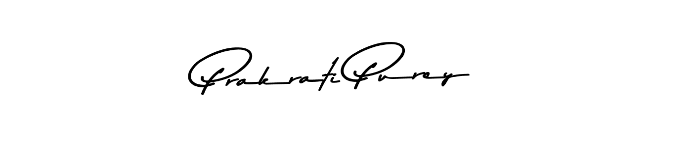 Design your own signature with our free online signature maker. With this signature software, you can create a handwritten (Asem Kandis PERSONAL USE) signature for name Prakrati Purey. Prakrati Purey signature style 9 images and pictures png