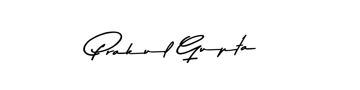 How to make Prakul Gupta name signature. Use Asem Kandis PERSONAL USE style for creating short signs online. This is the latest handwritten sign. Prakul Gupta signature style 9 images and pictures png