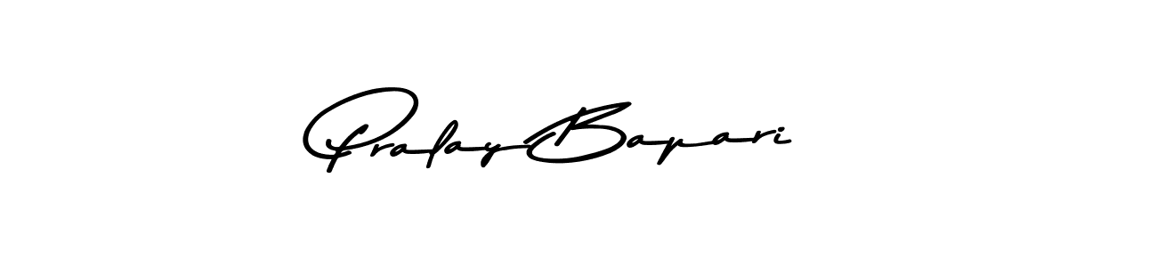 Use a signature maker to create a handwritten signature online. With this signature software, you can design (Asem Kandis PERSONAL USE) your own signature for name Pralay Bapari. Pralay Bapari signature style 9 images and pictures png