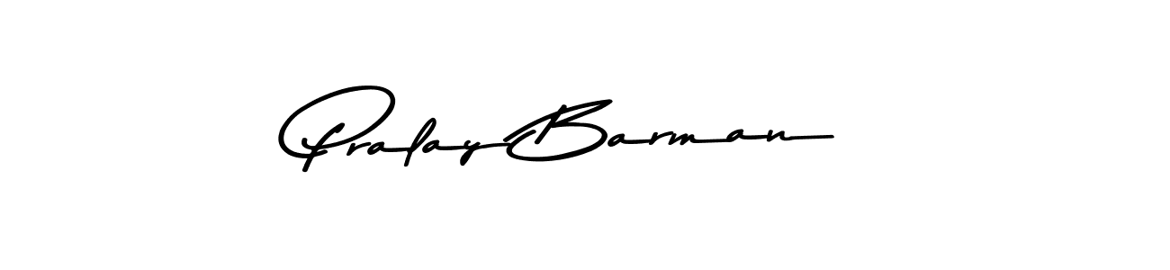 How to make Pralay Barman signature? Asem Kandis PERSONAL USE is a professional autograph style. Create handwritten signature for Pralay Barman name. Pralay Barman signature style 9 images and pictures png