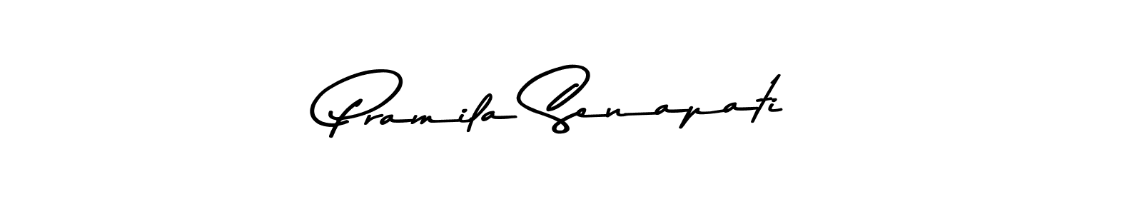 Design your own signature with our free online signature maker. With this signature software, you can create a handwritten (Asem Kandis PERSONAL USE) signature for name Pramila Senapati. Pramila Senapati signature style 9 images and pictures png