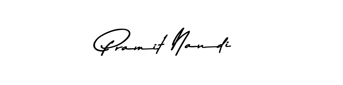 Create a beautiful signature design for name Pramit Nandi. With this signature (Asem Kandis PERSONAL USE) fonts, you can make a handwritten signature for free. Pramit Nandi signature style 9 images and pictures png