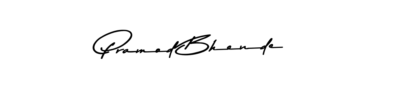 Pramod Bhende stylish signature style. Best Handwritten Sign (Asem Kandis PERSONAL USE) for my name. Handwritten Signature Collection Ideas for my name Pramod Bhende. Pramod Bhende signature style 9 images and pictures png