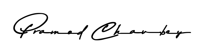 Style your name Pramod Chaubey with confidence using Asem Kandis PERSONAL USE signature design. Simple, elegant, and ready for immediate document use. Pramod Chaubey signature style 9 images and pictures png