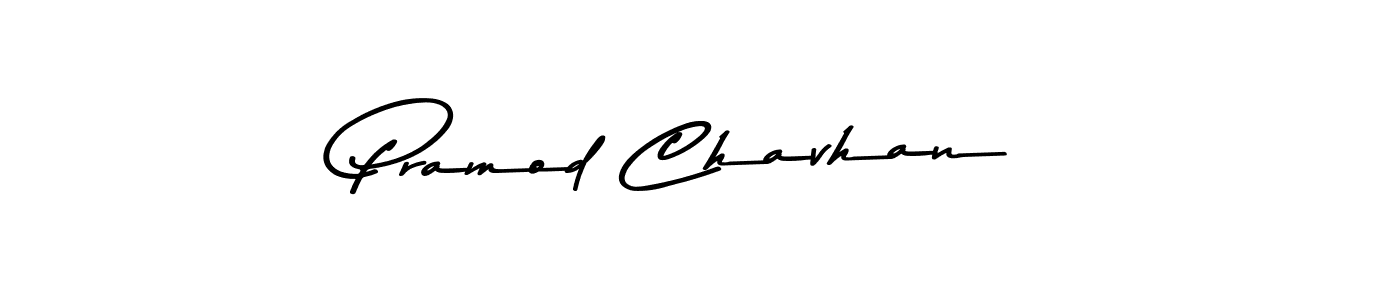 Design your own signature with our free online signature maker. With this signature software, you can create a handwritten (Asem Kandis PERSONAL USE) signature for name Pramod Chavhan. Pramod Chavhan signature style 9 images and pictures png