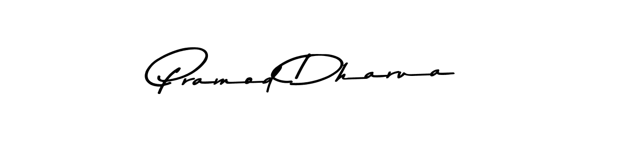 Design your own signature with our free online signature maker. With this signature software, you can create a handwritten (Asem Kandis PERSONAL USE) signature for name Pramod Dharua. Pramod Dharua signature style 9 images and pictures png