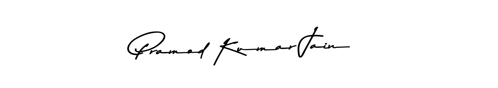 Make a beautiful signature design for name Pramod Kumar Jain. With this signature (Asem Kandis PERSONAL USE) style, you can create a handwritten signature for free. Pramod Kumar Jain signature style 9 images and pictures png