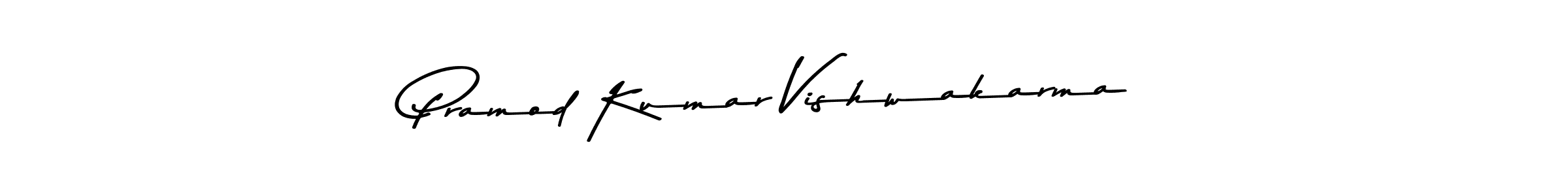 Design your own signature with our free online signature maker. With this signature software, you can create a handwritten (Asem Kandis PERSONAL USE) signature for name Pramod Kumar Vishwakarma. Pramod Kumar Vishwakarma signature style 9 images and pictures png